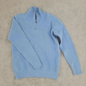 Southern Tide Men's M The Skipjack Light Half-Zip Mock Neck Polo Sweater 29PT